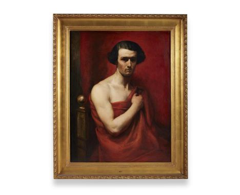 WILLIAM ETTY (BRITISH 1787-1849) PORTRAIT OF THE ACTOR WILLIAM CHARLES MACREADY APPARENTLY IN THE ROLE OF HAMLET Oil on canva