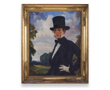 λ&nbspJAMES ARDEN GRANT (BRITISH 1885-1973) PORTRAIT OF THE ARTIST'S WIFE ANN GRANT Oil on canvas Signed (lower left) 80 x 65