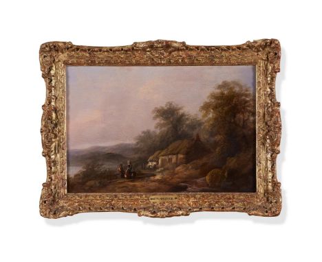 WILLIAM JOSEPH SHAYER (BRITISH 1811-1892) NEAR PONT ABERGLASEYN, NORTH WALES Oil on board Signed and titled (verso) 20.5 x 30