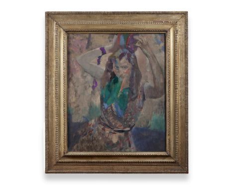 λ&nbspJOHN DANIEL REVEL (SCOTTISH 1884-1967)  PORTRAIT OF A DANCER Oil on canvas  76 x 63.5cm (29¾ x 25 in.)Provenance: Sale,