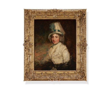 JOHN HOPPNER (BRITISH 1758-1810) MRS SARAH SIDDONS Oil on canvas 77 x 64cm (30¼ x 25 in.)  Provenance:  Sale. Christie, Manso