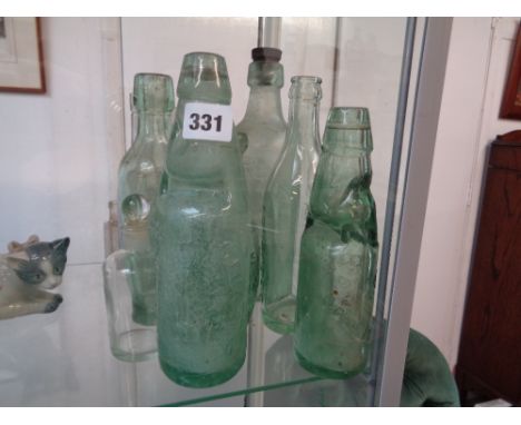 Collection of assorted vintage glassware bottles inc. Wadsworths etc.           