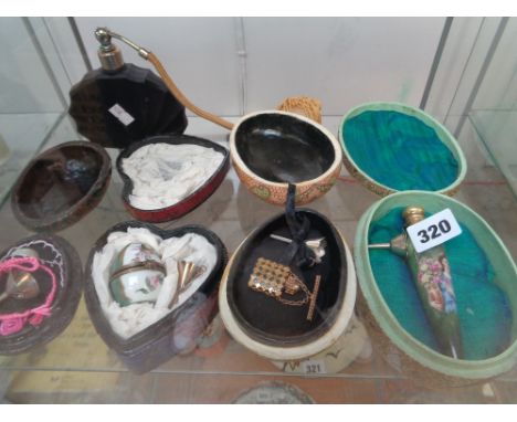 Collection of assorted Ceramic and other scent bottles            