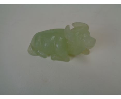 Jade figure of a Ox               