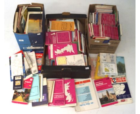 A large collection of vintage maps, including ordance survey and of local interest Condition Report: Various scales, from 1:5