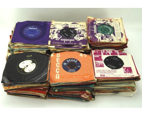 A quantity of vintage vinyl LP's, including singles by Shirley Ellis, John Cameron, The Bachelors and more, some in the origi