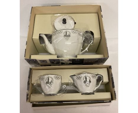 A boxed 'The Olympic Museum London 2012 Collection' teapot by Wedgwood. Together with a boxed 'The Olympic Museum London 2012