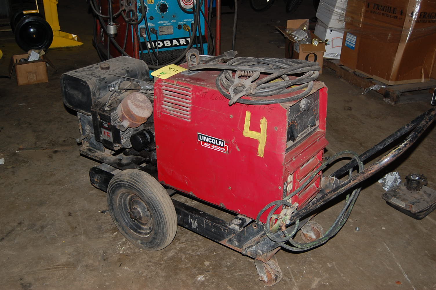 Lincoln Weldanpower 225-G7 Gasoline Operated Welder, Model #WP-225-G7 ...