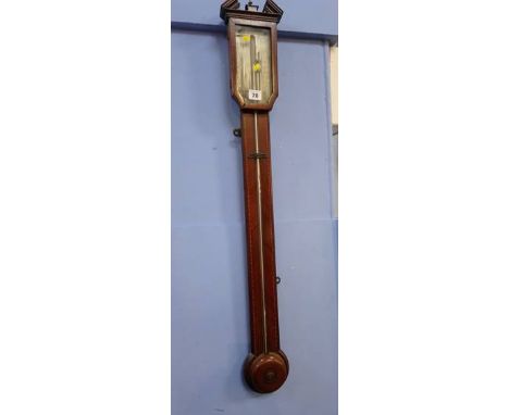 A Georgian mahogany stick barometer