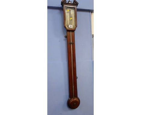 A Georgian mahogany stick barometer