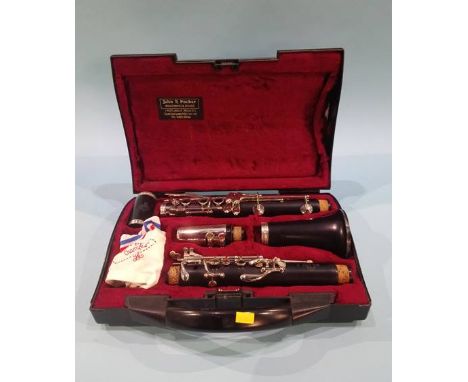 A cased buffet clarinet