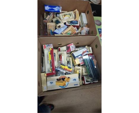 A box of Corgi , Lladro etc.