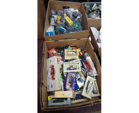 Two Boxes of Corgi, Lladro etc.