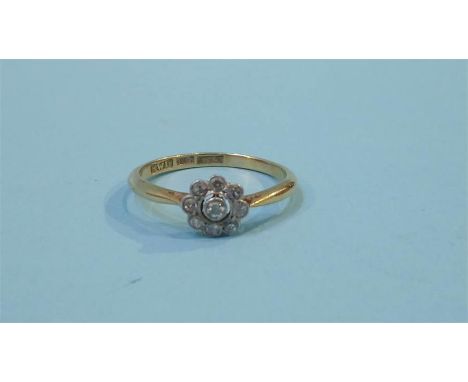An 18ct diamond dress ring, 2.5grams