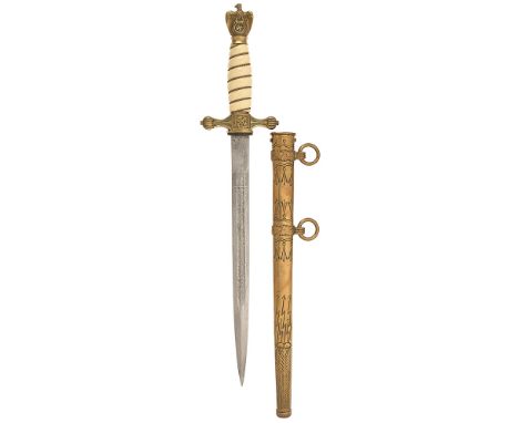German Third Reich WW2 Kriegsmarine Naval Officer Dagger Paul Weyeberg &amp; Co. of Solingen Good scarce example, the fullere