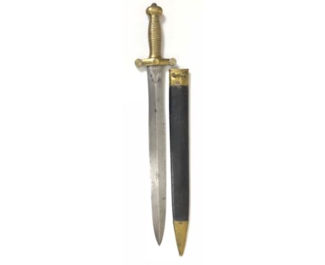 French 1832 Pattern Gladius Short Sword A good example with double edged blade, with spear point. The forte with â€œParisâ€. 