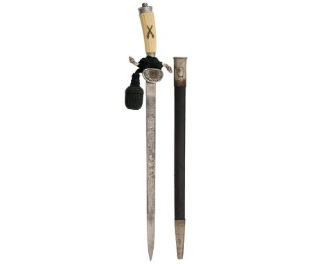 German Third Reich Shooting Association dagger / sidearm by ALCOSO (Alexander Coppel, Solingen). Good scarce example with whi