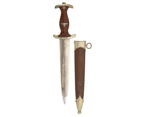 German Third Reich SA Group Hansa dagger Stormtrooper's dagger by scarce maker E H Otto Curdts Nachf GmbH (Curna), Solingen. 