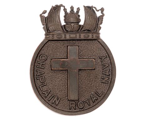 Royal Naval Division RND WW1 Chaplain's badge c. 1918. A good scarce die-stamped bronzed seeded circlet surmounted by a Naval
