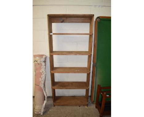 MODERN PINE FIVE SHELF BOOKCASE