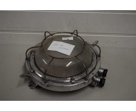 CHROME FRAMED SHIP'S BULKHEAD LIGHT