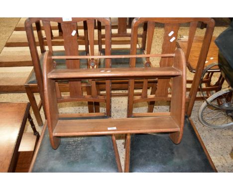 SMALL OAK TWO-TIER WALL SHELF