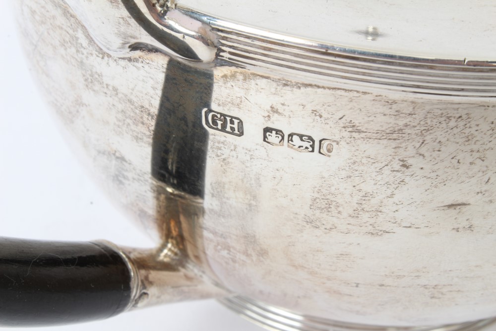 1930s silver teapot of cauldron form - auctions & price archive