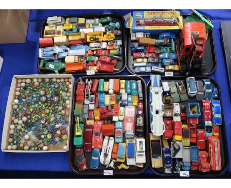 A large collection of play-worn model vehicles, largely by Dinky, Corgi and Matchbox; also to include a boxed Matchbox K-20 K
