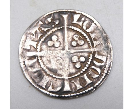 Edward I&nbsp;(1272-1307) 1 Penny Obverse Legend around crowned facing portrait within inner beaded circle legend around&nbsp