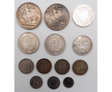 VICTORIA&nbsp;1 Crown&nbsp;2nd portrait 1889 Obverse crowned and veiled bust ('Jubilee Head') of Queen Victoria left, legend 