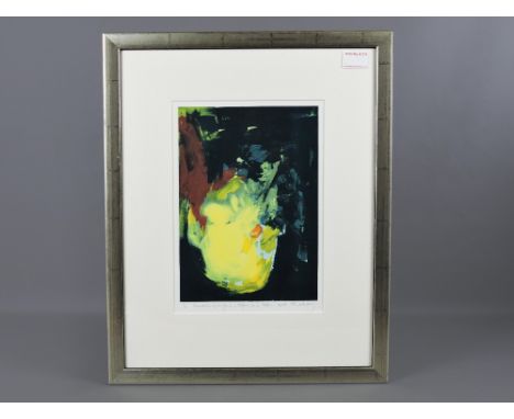Jane Mackay (contemporary) - "Canticle of Light - Before and After", silkscreen monoprint No.1 of 1, artist's hand-written no