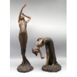 2 Kunstgussfiguren, Entwurf Michel Talbot, Soul Journeys/Spirit Song, aus der Serie Spirit of Symph