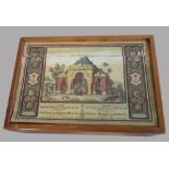 Alter Steinbaukasten, F. Ad. Richter Rudolstadt, 1. Hälfte 20. Jahrhundert, 13 x 36 x 25 cm.