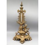 Figurales Thermometer, Jugendstil, um 1900, versehen mit Widmung " Zum 25. Dienst-Jubiläum gew.v.s.