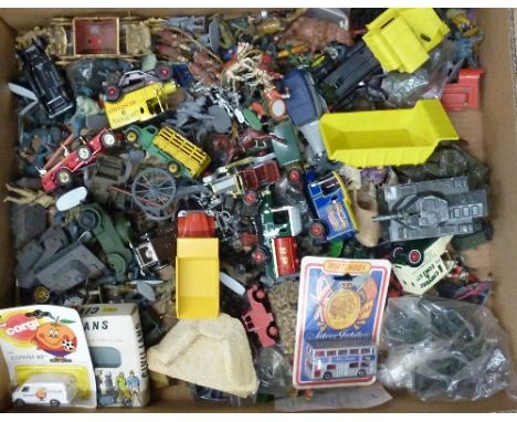 Diecast and plastic vehicles and figures