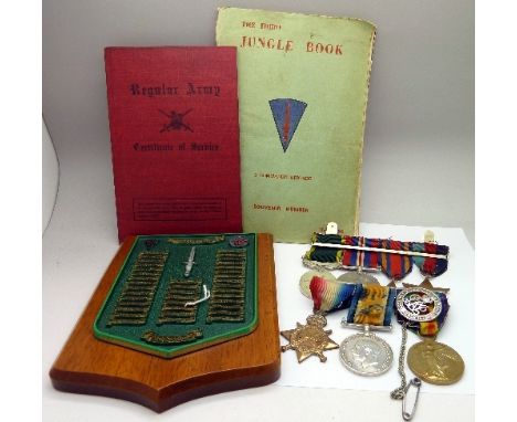 Two family groups of medals, a World War I trio to 14072 Pte. R.Jahn R. Berks. R. and a group of three World War II medals, w