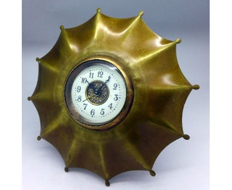 An umbrella alarm clock