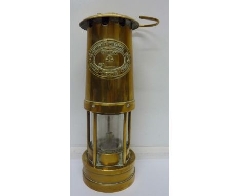 A miner's safety lamp, E. Thomas & Williams Ltd., numbered 45313
