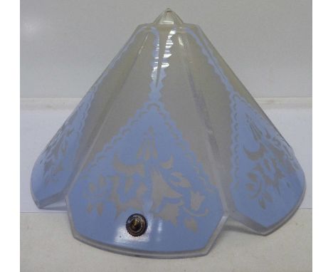 Three glass light shades