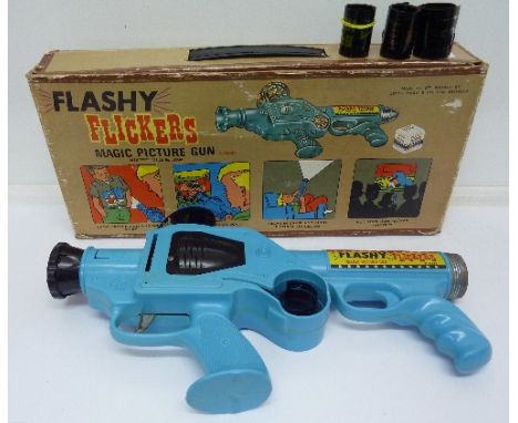 A Flashy Flickers magic picture gun, boxed