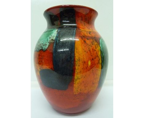 A Poole gemstone vase, height 25cm