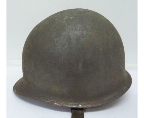 An American World War II helmet