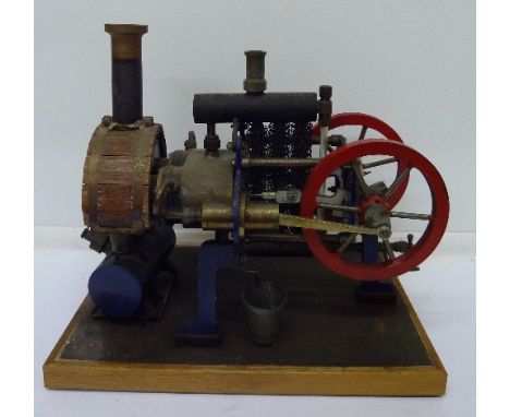 A scratch built model live steam engine, length 26cm