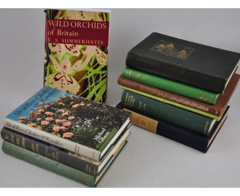Ten assorted volumes of mainly horticultural and aquatic interest, many first editions 