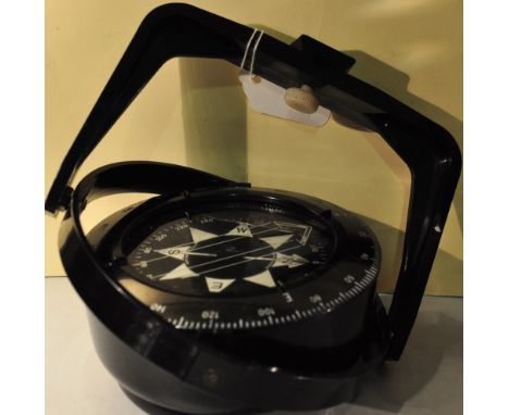 A boxed Heath Marine Bosun ship's compass, Dia. 15cms