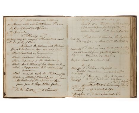NO RESERVE Commonplace Books.- Marsh (William) Select Thoughts, 3 vol., 3 manuscript commonplace books, numerous pp. excludin