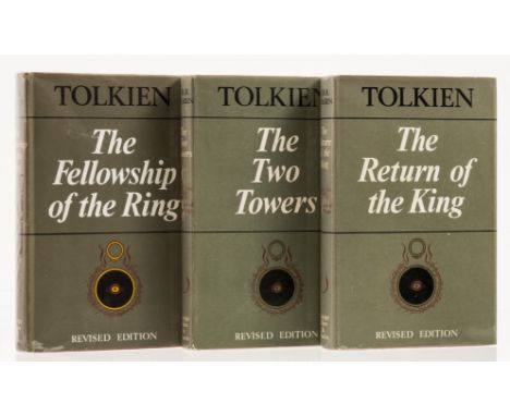 Tolkien (J.R.R.) The Lord of the Rings, second edition, vol. 1 fifth impression, vol. 2 &amp; 3 second impression, folding ma