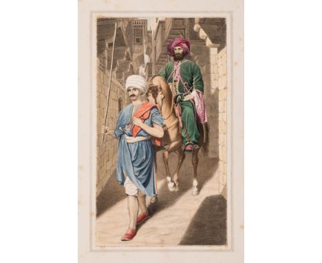 Egypt.- Lane (Edward William, Arabic scholar and Egyptologist, 1801-1876) Album comprising 23 fine original studies from the 