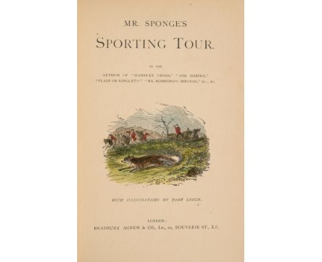 NO RESERVE [Surtees (Robert Smith)] [The Sporting Novels], 6 vol., comprising; Ask Mama, Mr Romford's Hounds; Handley Cross; 