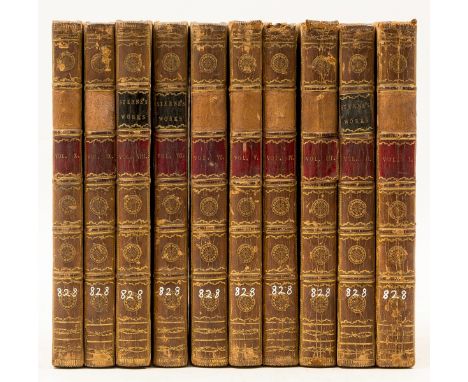 NO RESERVE Sterne (Laurence) The Works..., 10 vol., engraved frontispiece, plates, some light offsetting, contemporary polish